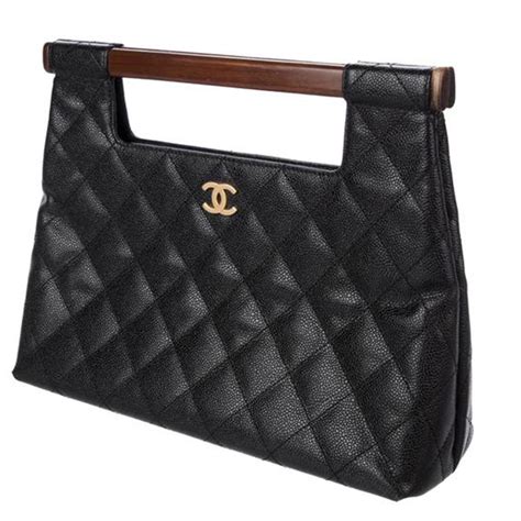 chanel wooden handle bag|vintage chanel shoulder bags.